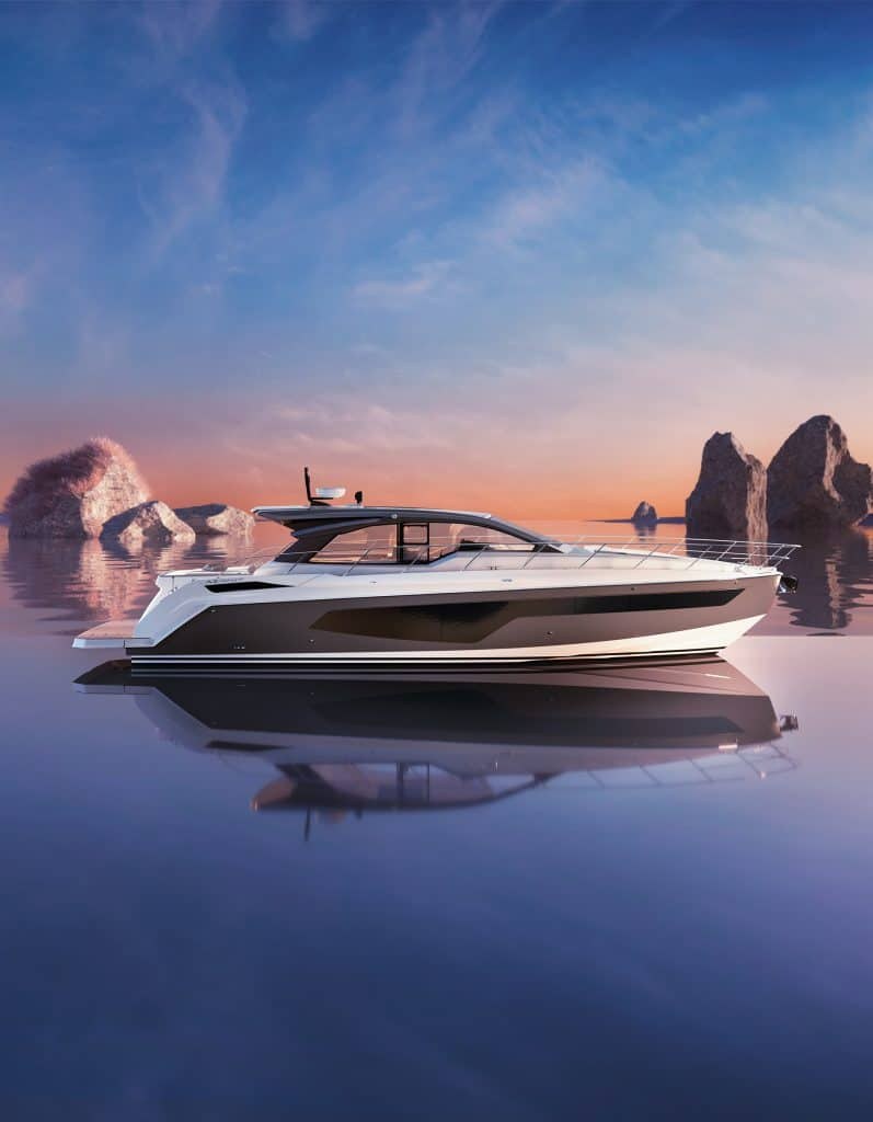 O novo iate Azimut Seadeck 9 apresenta design inovador com foco na integração total com o oceano