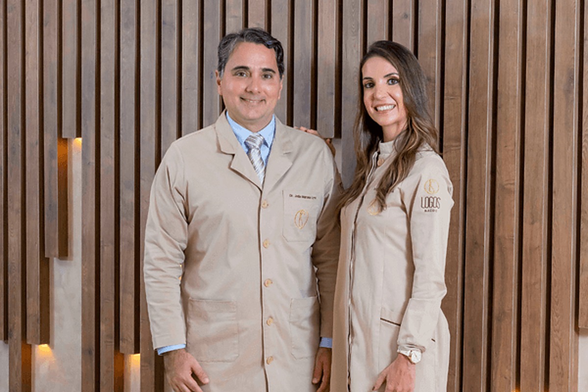 O cirurgião João Marcelo Lyra e a gestora Danielle Azevedo Lyra, à frente do Logos Day Hospital