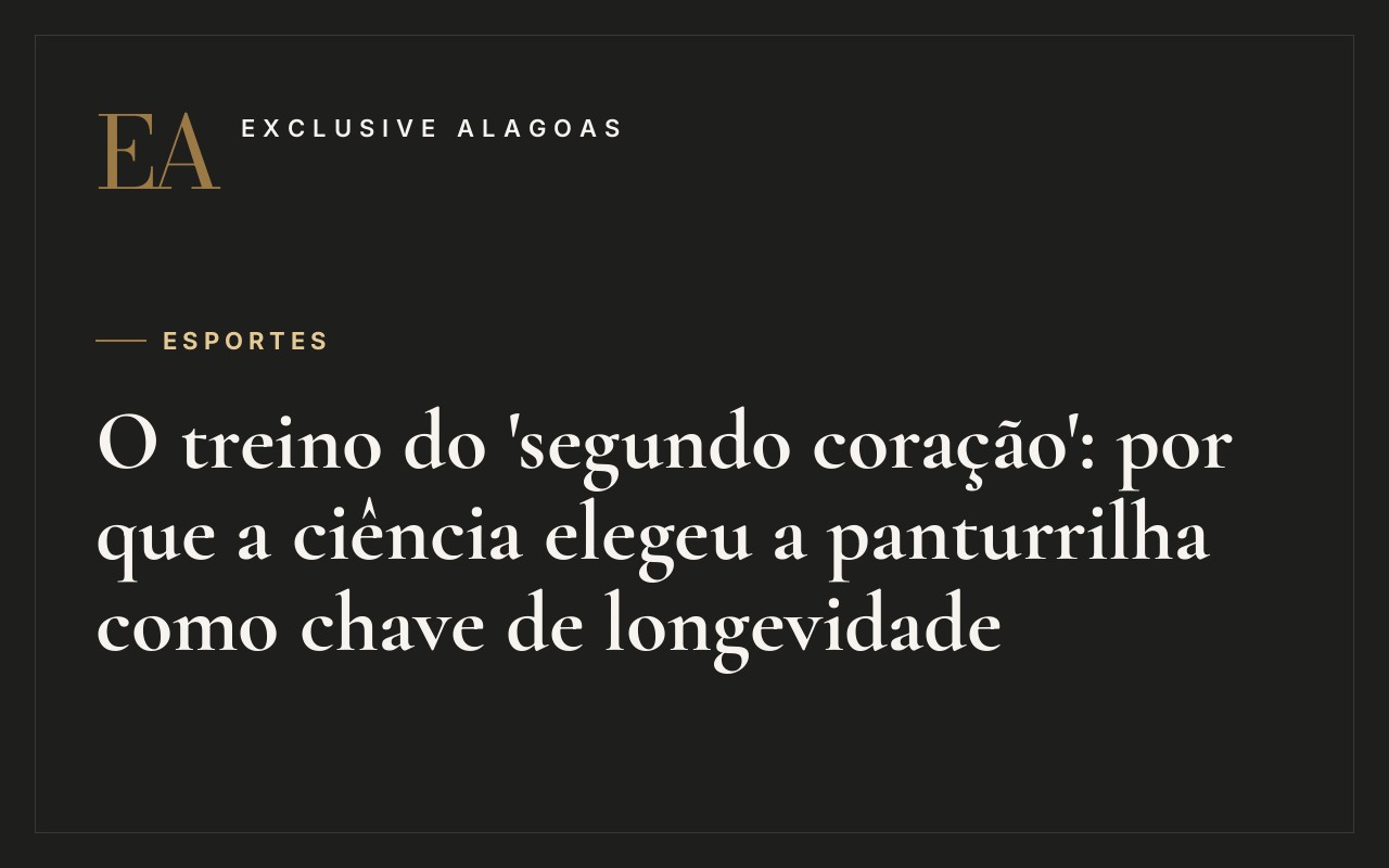 O treino do 'segundo coração': por que a ciência elegeu a panturrilha como chave de longevidade
